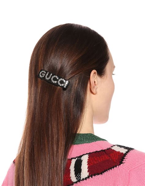 gucci hair clip fake|Gucci Crystal Hair Barrette .